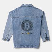 Bitcoin Jeansjacke (Rückseite)