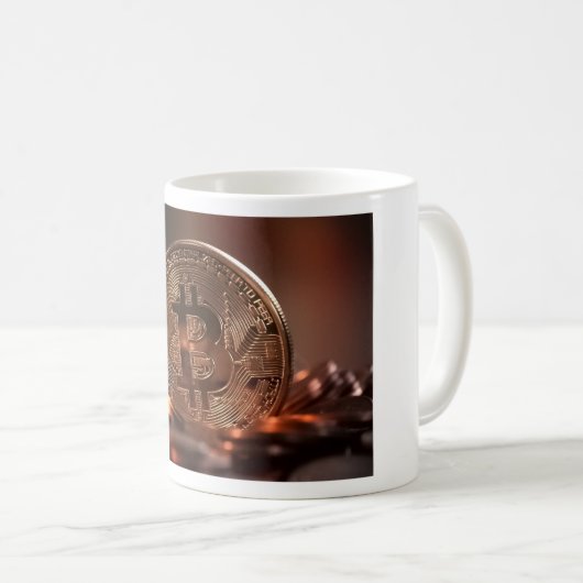 Bitcoin Kaffeetasse (VorderseiteRechts)