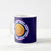 BITCOIN KAFFEETASSE (Vorderseite Links)