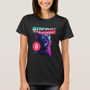 Bitcoin-Katze (Lustige BTC-Aussage & Coole Katzen- T-Shirt
