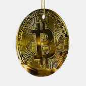 Bitcoin Keramik Ornament (Rechts)
