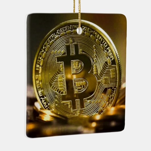 Bitcoin Keramikornament (Rechts)