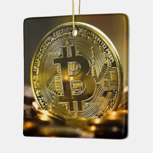 Bitcoin Keramikornament (Links)
