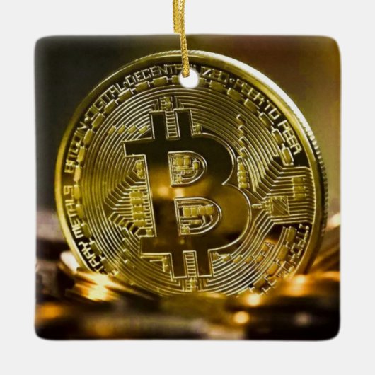 Bitcoin Keramikornament (Vorderseite)