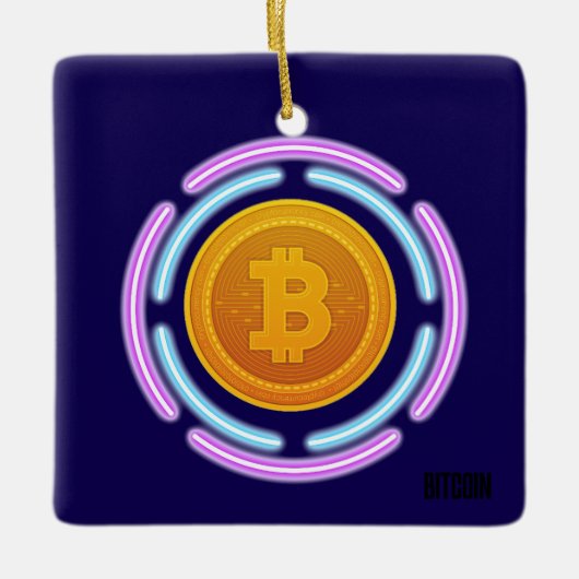BITCOIN KERAMIKORNAMENT (Vorderseite)