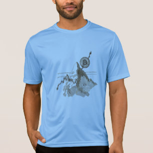 Bitcoin Kerzenwachstumsdiagramm T-Shirt