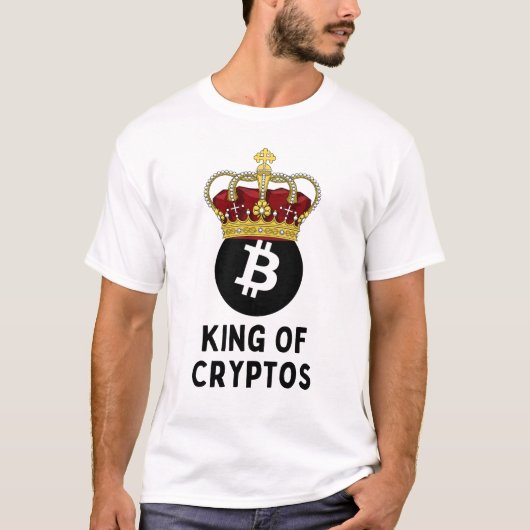 Bitcoin King of Cryptos T-Shirt (Vorderseite)