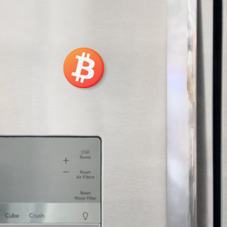 Bitcoin (Klassisches Orange) Magnet
