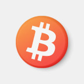 Bitcoin (Klassisches Orange) Magnet (Vorne)