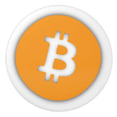 Bitcoin Knob Keramikknauf (Vorderseite)