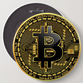 Bitcoin Knopf Button (Vorne & Hinten)