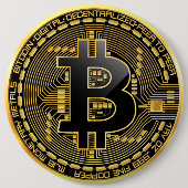 Bitcoin Knopf Button (Vorderseite)