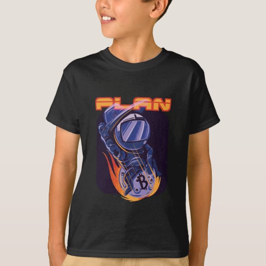 Bitcoin - Krypto-Astronaut T-Shirt (Vorderseite)