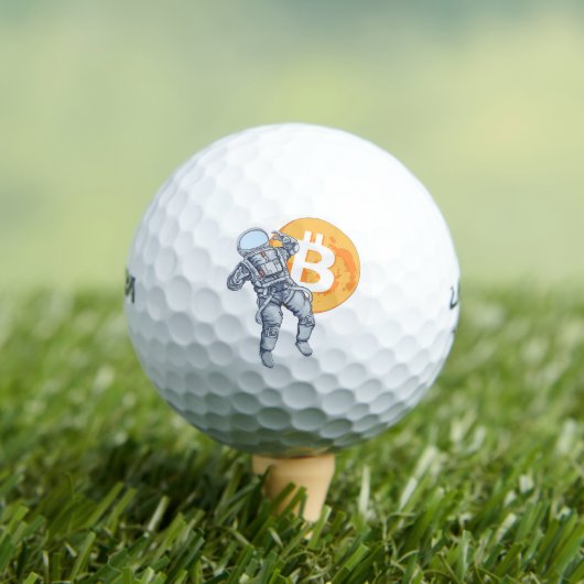 BITCOIN - Krypto Astronaut - zum Mond Golfball (Insitu T-Shirt)