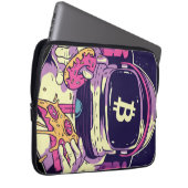 BITCOIN-Krypto-Astronautin Laptopschutzhülle (Vorne Rechts)