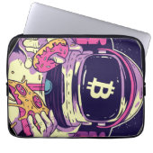 BITCOIN-Krypto-Astronautin Laptopschutzhülle (Vorderseite)