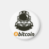 BITCOIN-Krypto-Astronautin Magnet (Vorne)