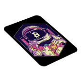 BITCOIN-Krypto-Astronautin Magnet (Rechte Seite)