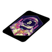 BITCOIN-Krypto-Astronautin Magnet (Linke Seite)