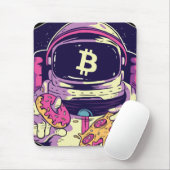BITCOIN-Krypto-Astronautin Mousepad (Mit Mouse)