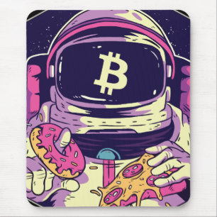 BITCOIN-Krypto-Astronautin Mousepad