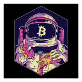BITCOIN-Krypto-Astronautin Poster (Vorderseite)