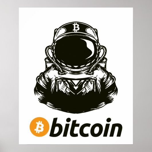 BITCOIN-Krypto-Astronautin Poster (Vorne)