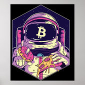 BITCOIN-Krypto-Astronautin Poster (Vorne)
