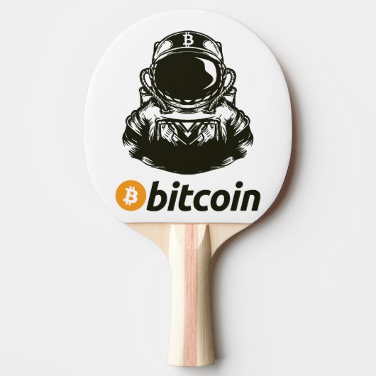 BITCOIN-Krypto-Astronautin Tischtennis Schläger (Vorderseite)