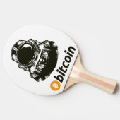 BITCOIN-Krypto-Astronautin Tischtennis Schläger (Seitenansicht)