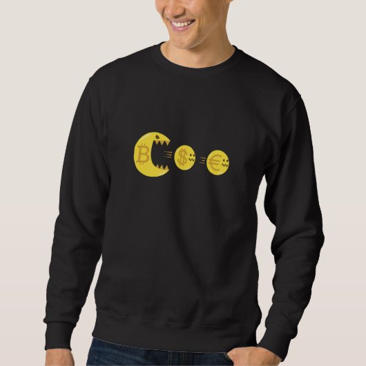 Bitcoin Krypto-MünzToken Blockchain Sweatshirt (Vorderseite)