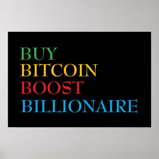 Bitcoin Krypto Poster (Vorne)