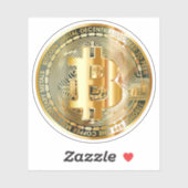Bitcoin-Kryptowährung Aufkleber (Blatt)