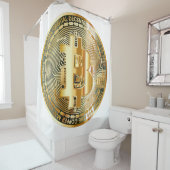Bitcoin-Kryptowährung Duschvorhang (Beispiel)