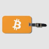 Bitcoin-Kryptowährung-Logo Gepäckanhänger (Vorderseite (Horizontal))