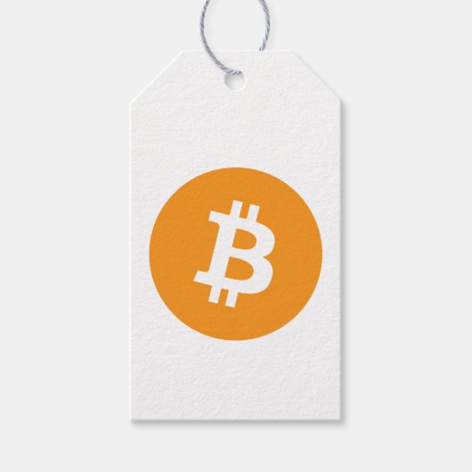 Bitcoin-Kryptowährung-Logo Geschenkanhänger (Vorderseite)