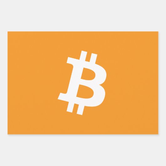 Bitcoin-Kryptowährung-Logo Geschenkpapier Set (Vorderseite 2)
