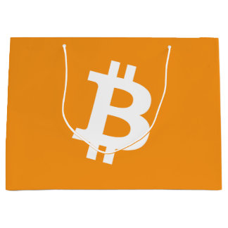 Bitcoin-Kryptowährung-Logo Große Geschenktüte