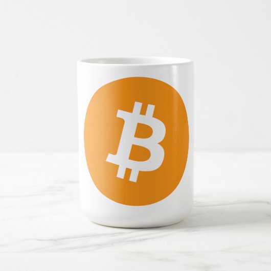 Bitcoin-Kryptowährung-Logo Kaffeetasse (Mittel)
