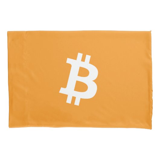 Bitcoin-Kryptowährung-Logo Kissenbezug (Vorderseite-Links)