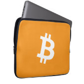Bitcoin-Kryptowährung-Logo Laptopschutzhülle (Vorne Rechts)