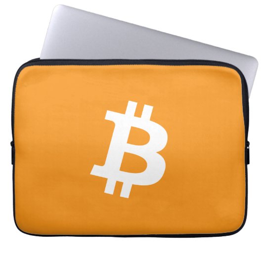 Bitcoin-Kryptowährung-Logo Laptopschutzhülle (Vorderseite)