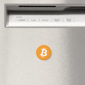 Bitcoin-Kryptowährung-Logo Magnet (In Situ (Geschirrspüler))