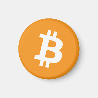 Bitcoin-Kryptowährung-Logo Magnet