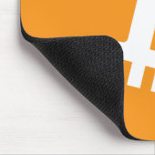 Bitcoin-Kryptowährung-Logo Mousepad (Ecke)