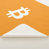 Bitcoin-Kryptowährung-Logo Sherpadecke (3/4)