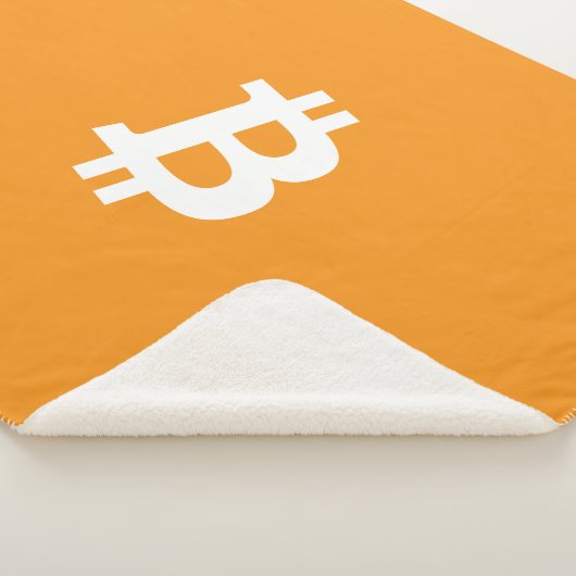 Bitcoin-Kryptowährung-Logo Sherpadecke (3/4)