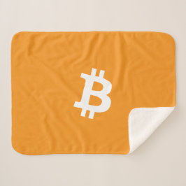 Bitcoin-Kryptowährung-Logo Sherpadecke