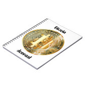 Bitcoin-Kryptowährung Notizblock (Linke Seite)