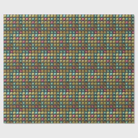 Bitcoin Kryptowährungs-Geschenkartikel Geschenkpapier (Flach)